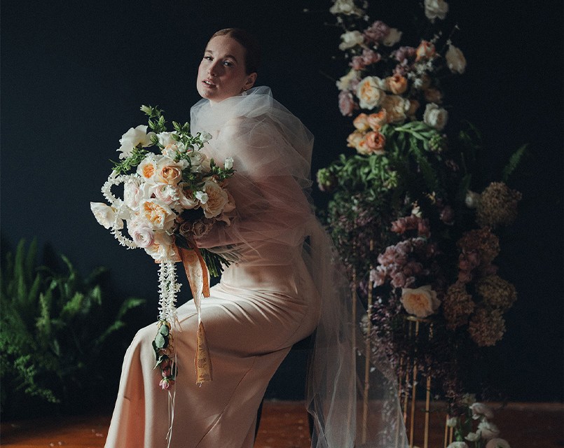 A Vintage-inspired Wedding Bouquet