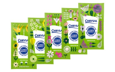 Chrysal Launches Recyclable PP Sachets and Bio-Based Flower Food