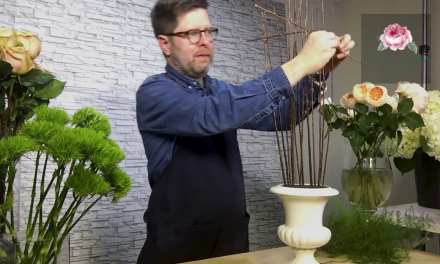 Contemporary Rose Topiary