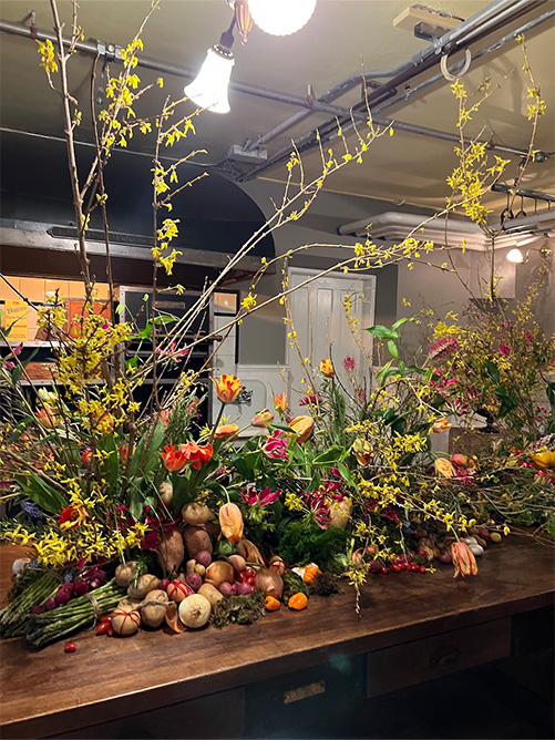 flowers and veggies