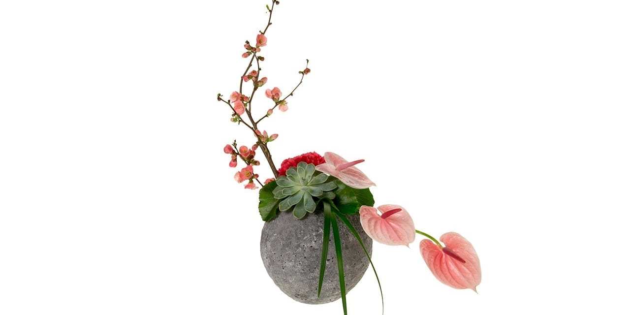 Formal Linear Floral Design Style