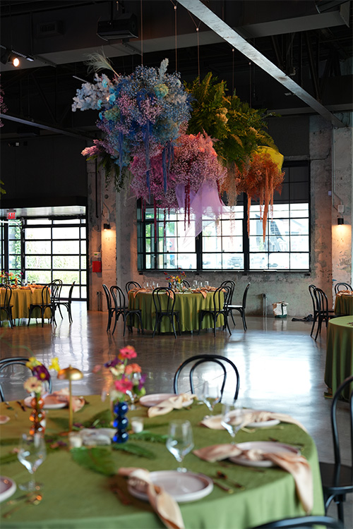 hanging flowers