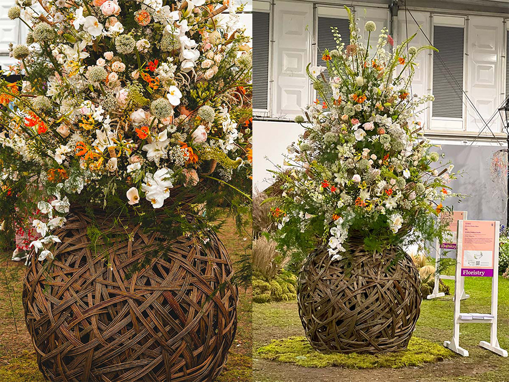 large outdoor floral design