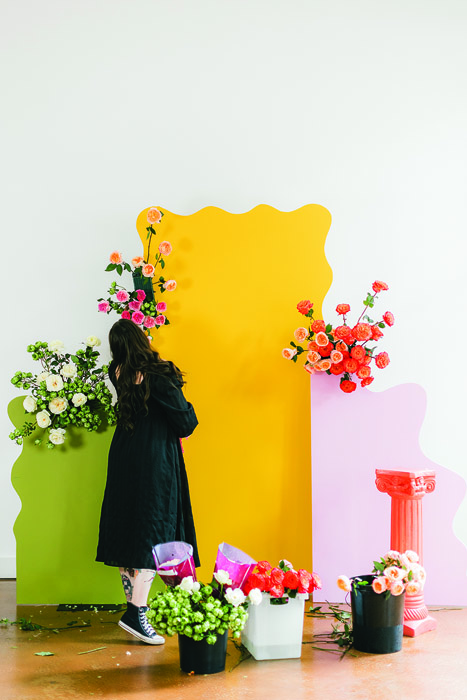 adding flowers