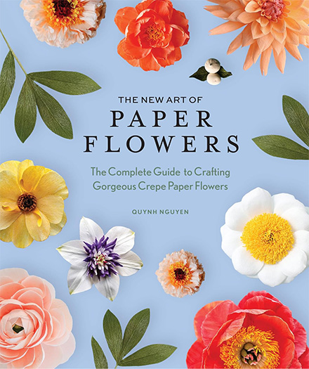 paper flower book cover