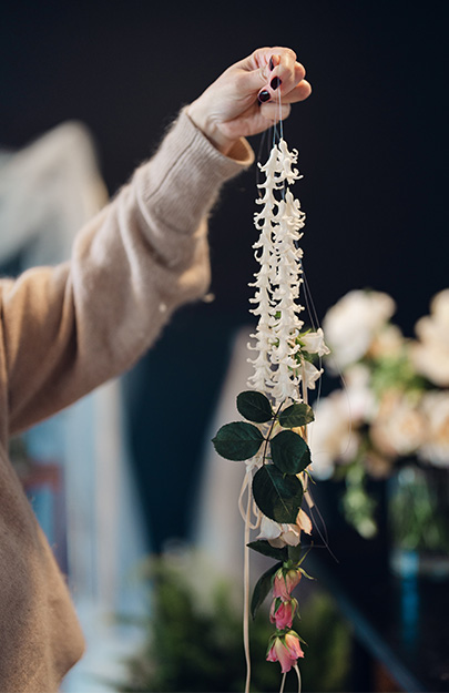 string flowers