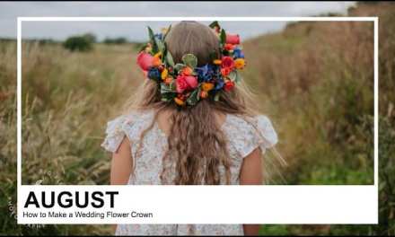 Sun Orange Inspired: How to Make a Wedding Flower Crown