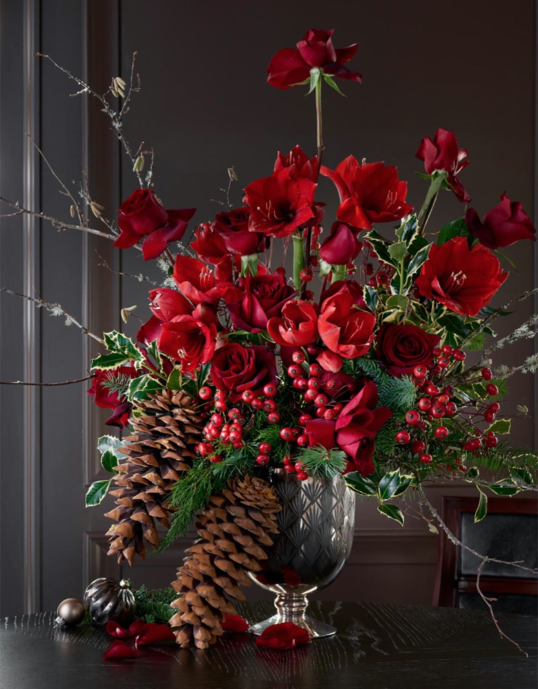 all red holiday design
